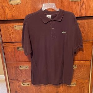 Lacoste Men's Large Classic Polo Brown